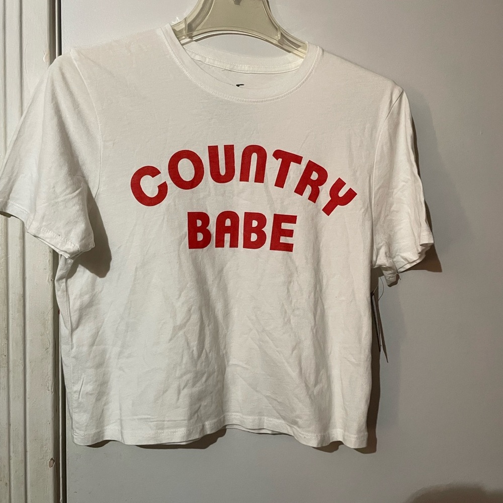 Junk Food Clothing White Tee with Red Graphic